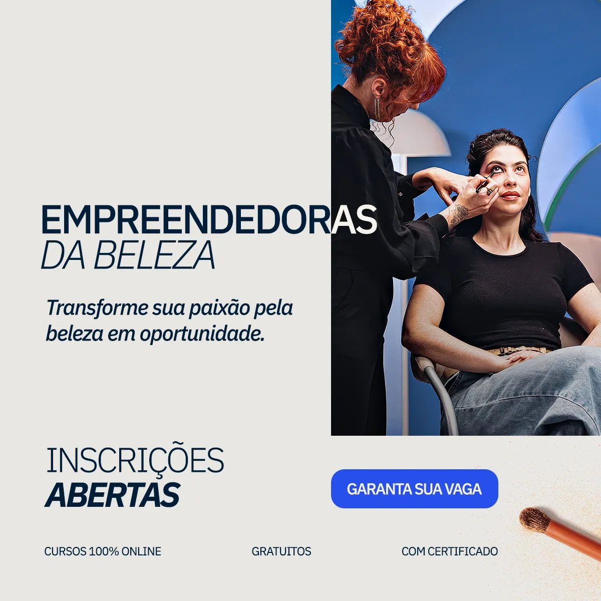 Empreendedora da beleza em ação